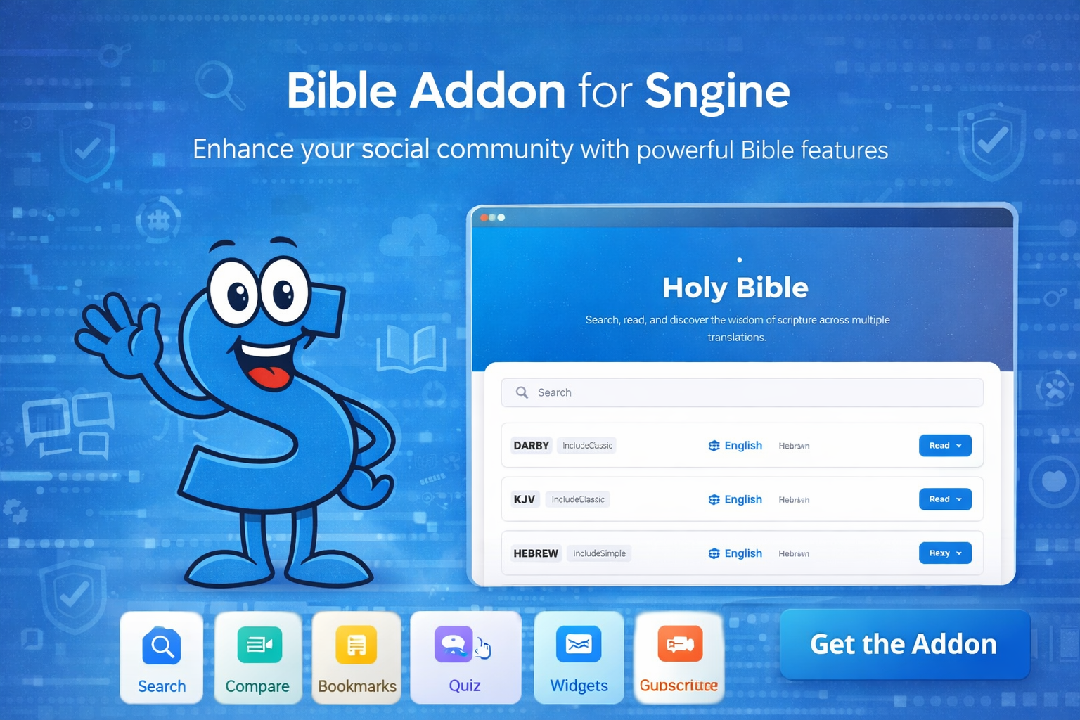 Bible Add-on for Sngine