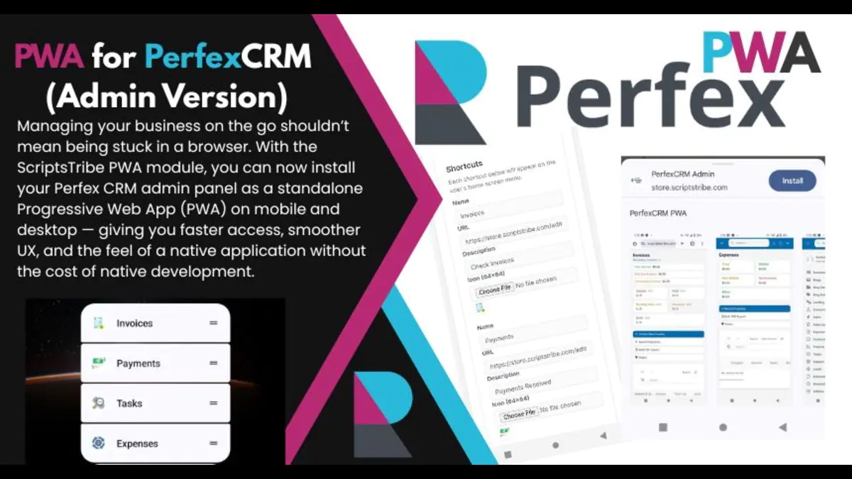 PWA for Perfex CRM (Admin Version)