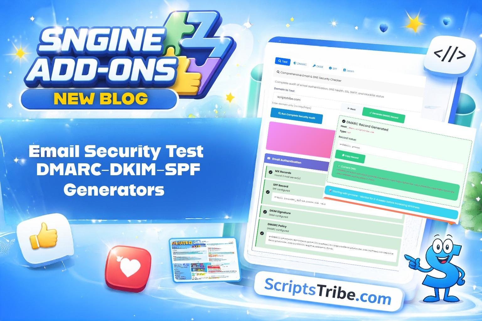 Email Security &amp; DNS Tools by ScriptsTribe